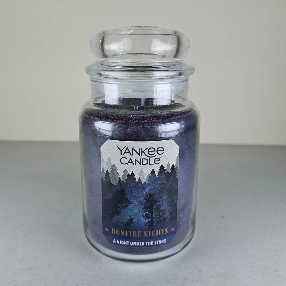 Yankee Candle Bonfire Nights A Night Under the Stars Large Jar 22 oz Purple new